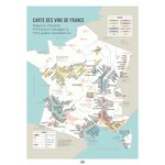 Carte des Vins de France et cépages