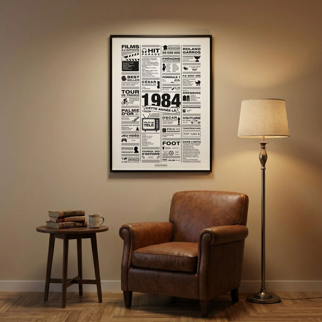 Affiches années de naissance – Posters rétrospectifs par année