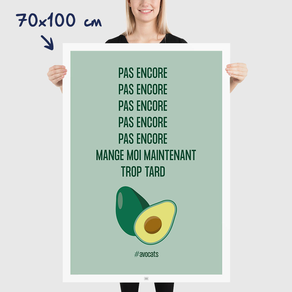 affiche avocat, dimensions 70x100 cm