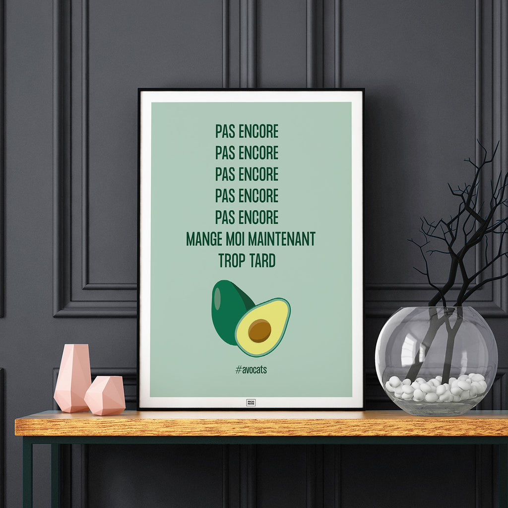 affiche avocat, sur fond sombre