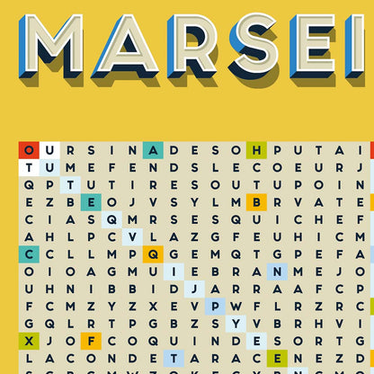 Affiche des jurons marseillais et expressions de marseille, zoom
