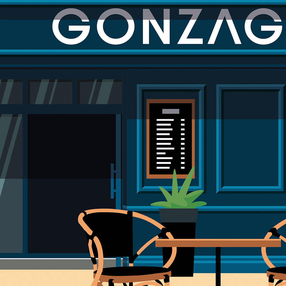 Affiche Gonzague Charleval en Provence - poster vintage et rétro de Frog Posters, zoom