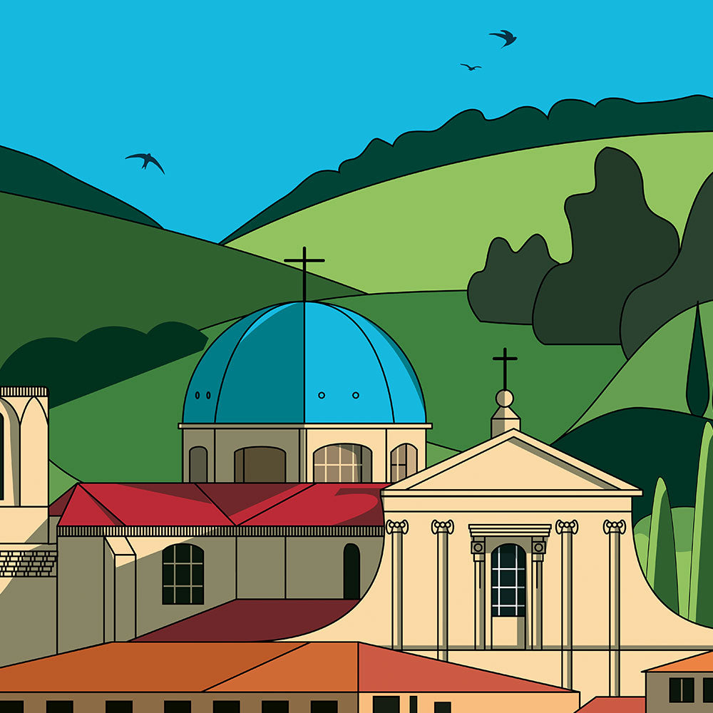 Affiche Lambesc en Provence - poster vintage et rétro de Frog Posters, zoom