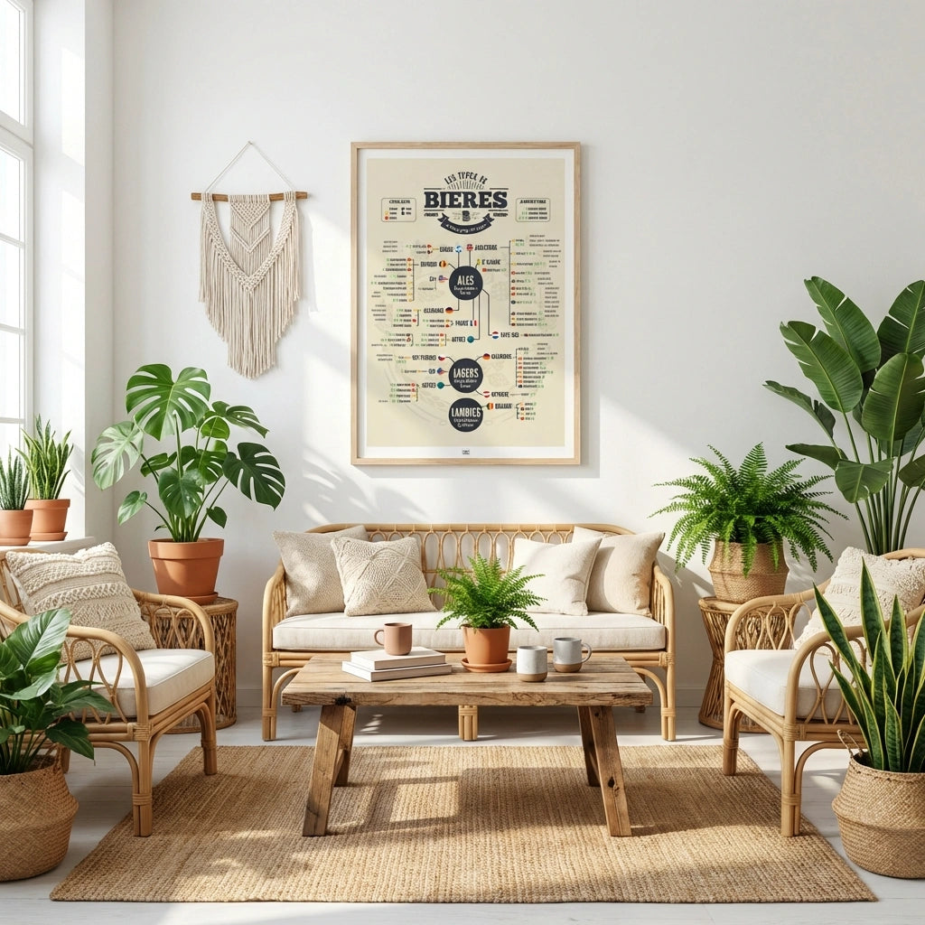 Affiche Bière : les 73 Types de Bières du Monde