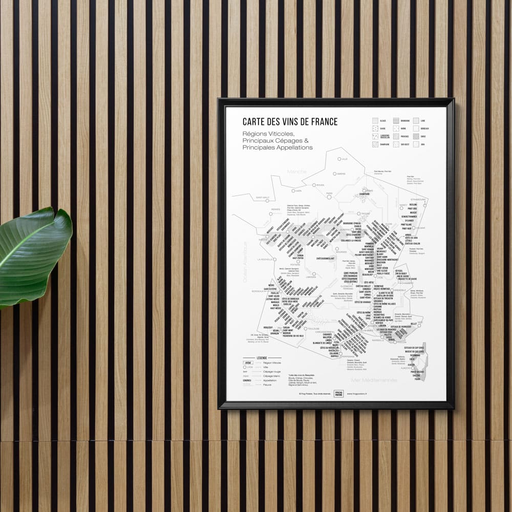 carte des vins de France à imprimer - gratuite